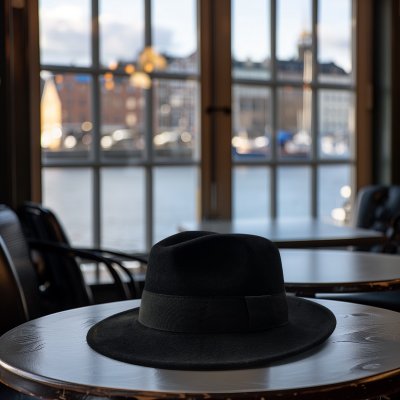 Hattar - Gårda Volterra Fedora Wool Hat (svart)