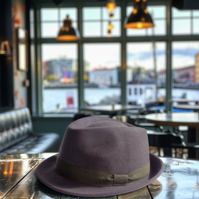 Hattar - Gårda Padua Trilby Wool Hat (grå)