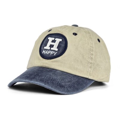 Keps Barn - Gårda Happy Cap (beige/blå)