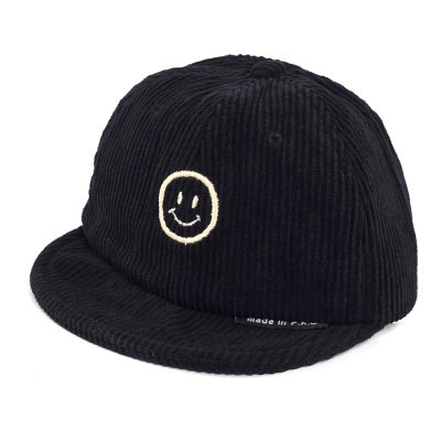 Keps Barn - Gårda Smile Corduroy Cap (svart)