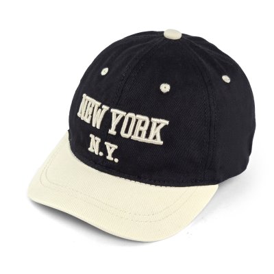 Keps Barn - Gårda New York Baseball Cap (svart/creme)