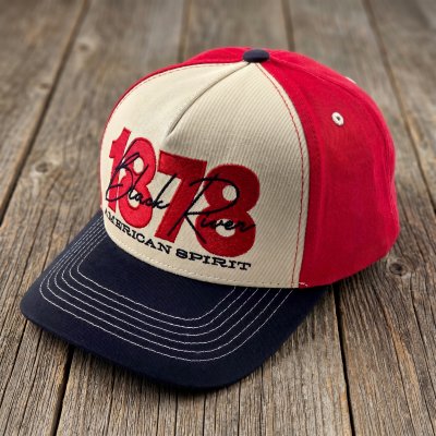 Keps - Black River 1878 Trucker (creme/röd/navy)