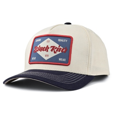 Keps - Black River Atlanta Cotton Snapback (offwhite/navy)