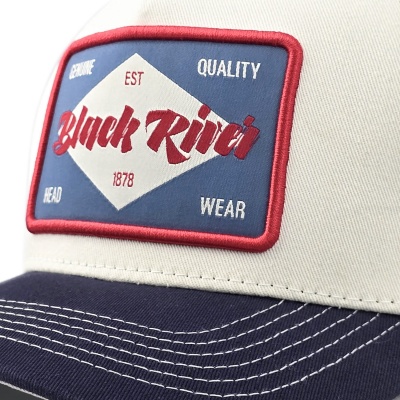 Keps - Black River Atlanta Cotton Snapback (offwhite/navy)