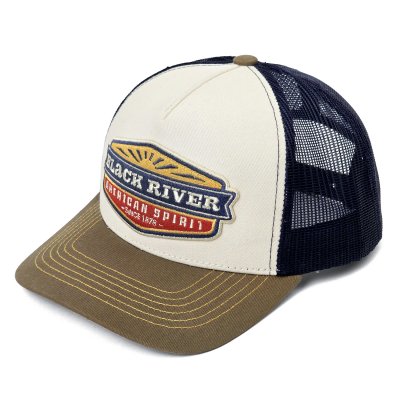 Keps - Black River Beacon Trucker (offwhite/blå/grön)