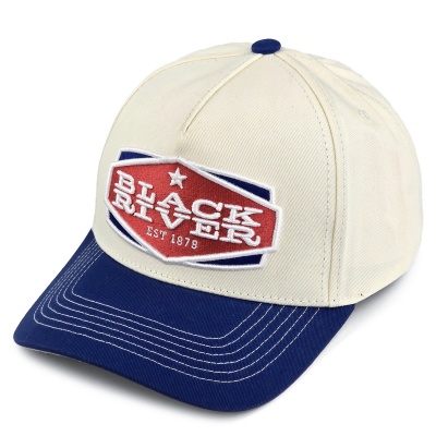 Keps - Black River Cincinnati Cotton Snapback (offwhite/blå)