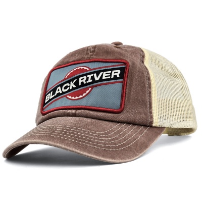Keps - Black River Dayton Washed Trucker (brun)