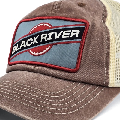 Keps - Black River Dayton Washed Trucker (brun)
