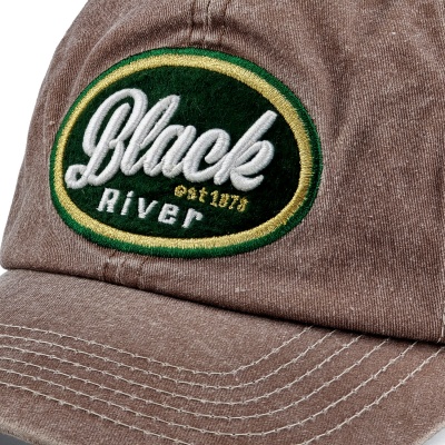 Keps - Black River Eugene Washed Trucker (brun/creme)
