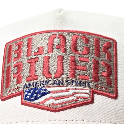 Keps - Black River Frontier Trucker (offwhite/blå/röd)