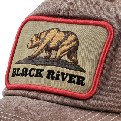 Keps - Black River Grizzly Washed Trucker (brun/creme)