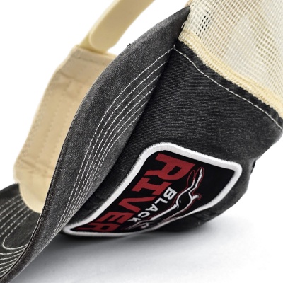 Keps - Black River Hare Washed Trucker (svart/creme)