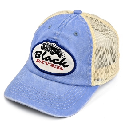 Keps - Black River Hot Rod Washed Trucker (ljusblå/creme)