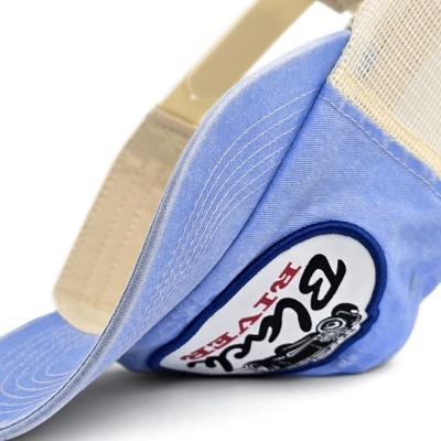 Keps - Black River Hot Rod Washed Trucker (ljusblå/creme)