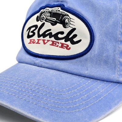 Keps - Black River Hot Rod Washed Trucker (ljusblå/creme)