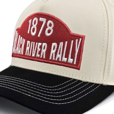 Keps - Black River Louisville Cotton Snapback (offwhite/svart)