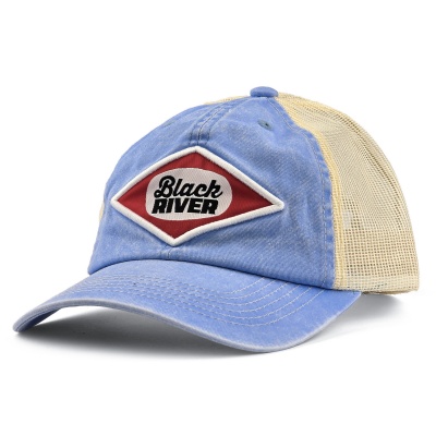 Keps - Black River Memphis Washed Trucker (ljusblå/creme)