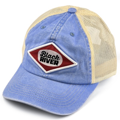 Keps - Black River Memphis Washed Trucker (ljusblå/creme)