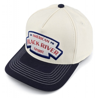 Keps - Black River Nashville Cotton Snapback (offwhite/navy)