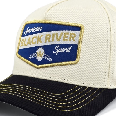 Keps - Black River Omaha Cotton Snapback (offwhite/svart)