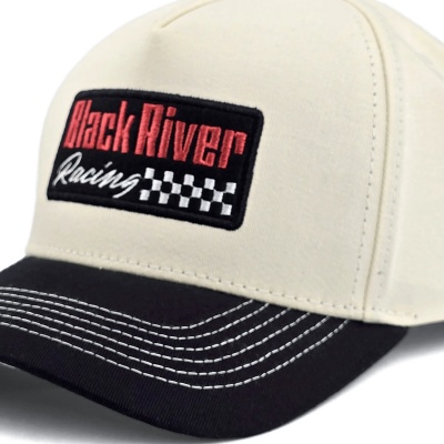 Keps - Black River Racing Cotton Snapback (offwhite/svart)