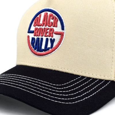 Keps - Black River Rally Cotton Snapback (creme/svart)