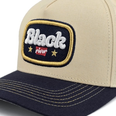 Keps - Black River Reno Cotton Snapback (creme/navy)