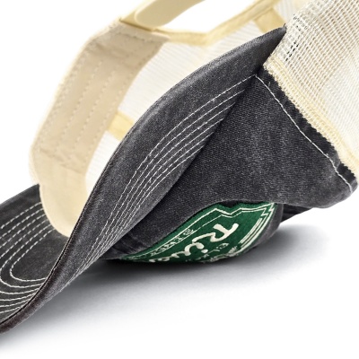 Keps - Black River Sacramento Washed Trucker (svart/creme)