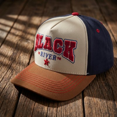 Keps - Black River Texas Trucker (creme/navy/brun)