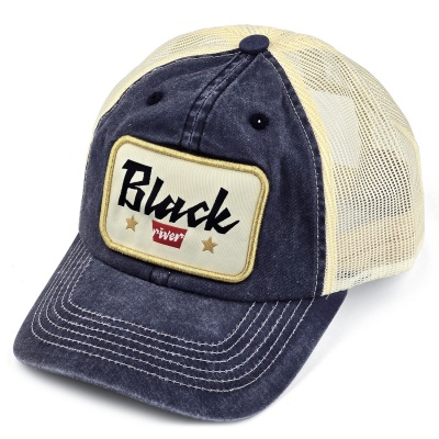 Keps - Black River Toledo Washed Trucker (navy/creme)