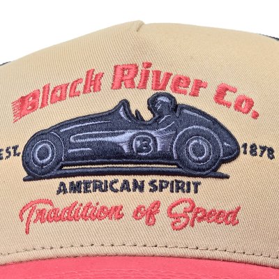 Keps - Black River Tradition Of Speed Trucker (beige/navy/röd)