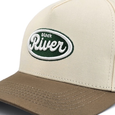 Keps - Black River Waco Cotton Snapback (offwhite/khaki)