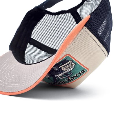 Keps - Black River Tow Trucker (creme/blå/orange)