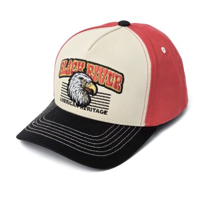 Keps - Black River Falcon Trucker (creme/röd/svart)