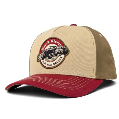 Keps - Black River Rebel Trucker (beige/grön/röd)
