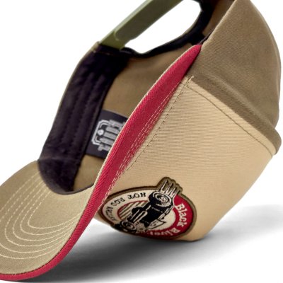 Keps - Black River Rebel Trucker (beige/grön/röd)