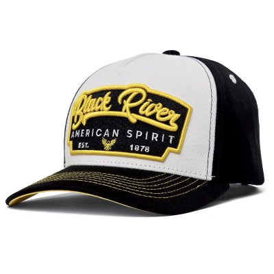 Keps - Black River Black Yellow Trucker (svart/vit/gul)