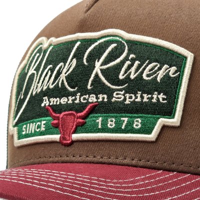 Keps - Black River Outlaw Trucker (brun/grön/röd)