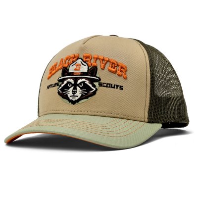 Keps - Black River Racoon Trucker (beige/grön)