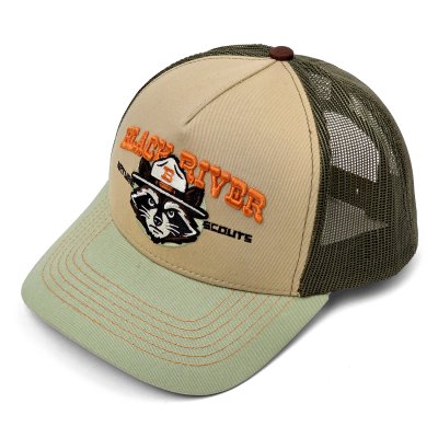 Keps - Black River Racoon Trucker (beige/grön)