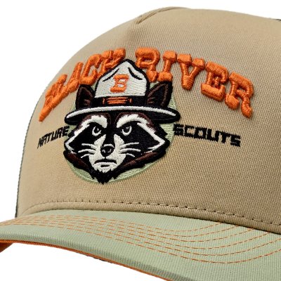 Keps - Black River Racoon Trucker (beige/grön)