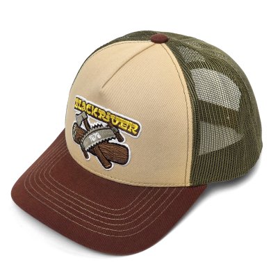Keps - Black River Woodworker Trucker (beige/grön/brun)