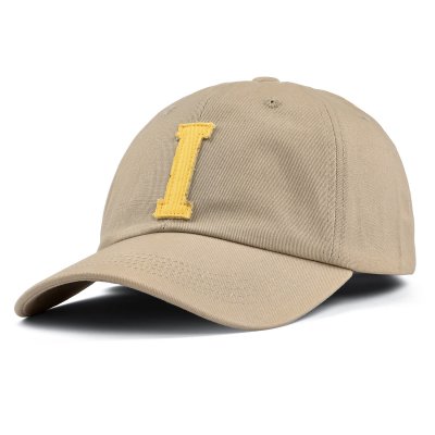 Keps - Gårda Letter Cap 'I' (beige/gul)