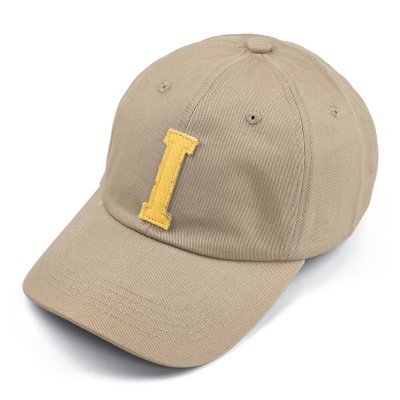 Keps - Gårda Letter Cap 'I' (beige/gul)