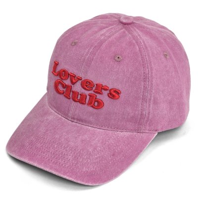 Keps - Gårda Lovers Club Washed Cap (ljusrosa)