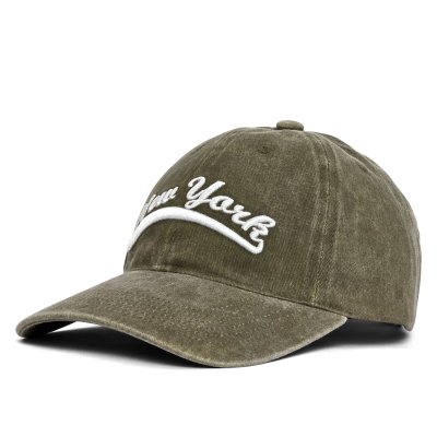Keps - Gårda New York Washed Cap (militärgrön)