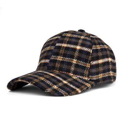 Keps - Gårda Varel Checkered Cap (svart/brun)