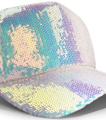 Keps - Gårda Sequin Trucker (vit)