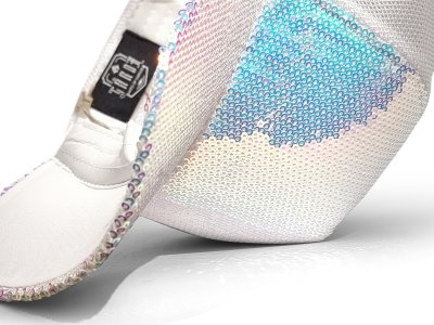 Keps - Gårda Sequin Trucker (vit)