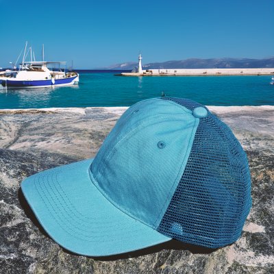 Keps - Gårda Finley Washed Trucker (turkos)